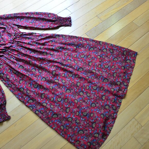 BODEN BECKY MIDI WRAP DRESS Winterberry Exotic Floral Size US 8R - Picture 7 of 15